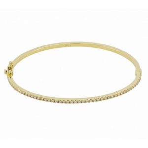 Bracelet femme classic rigide pour femme en or jaune 10k