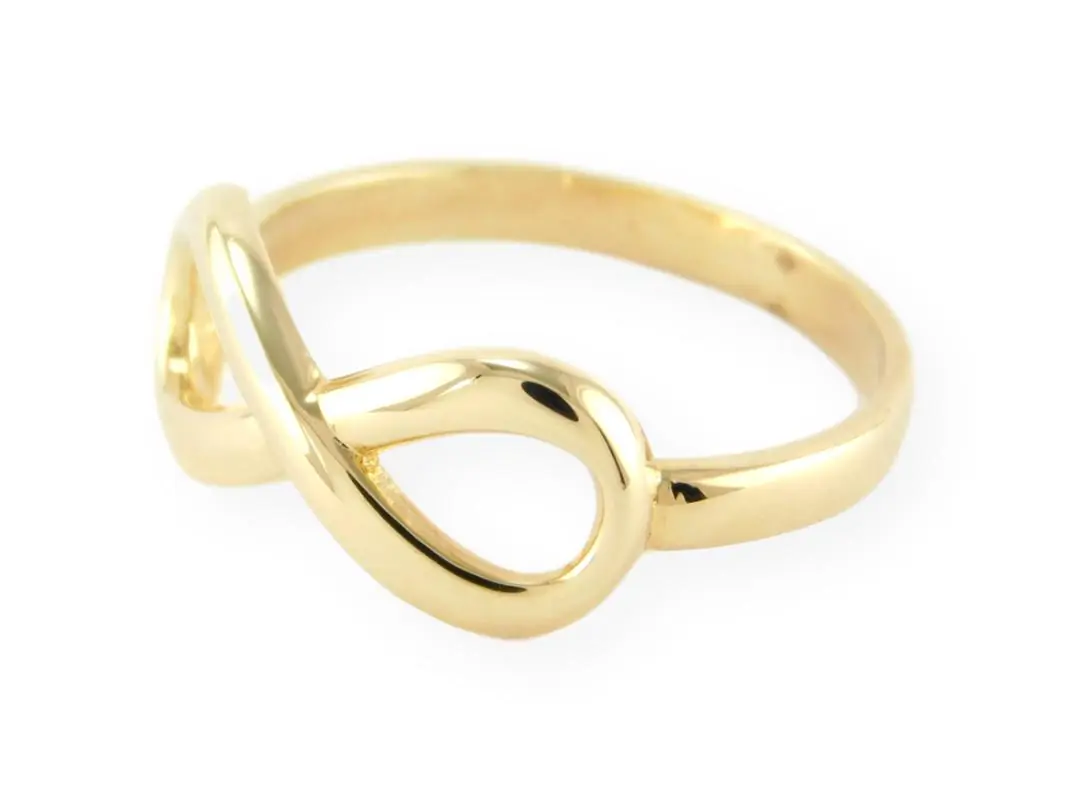 Bague - Or 10K jaune infini - RIG1069 main image 1